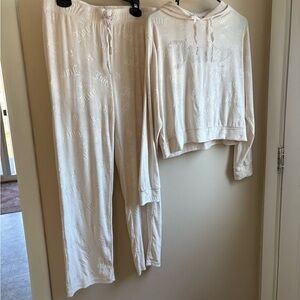 Juicy Couture Light Pink Hoodie & Pajama Pants Set